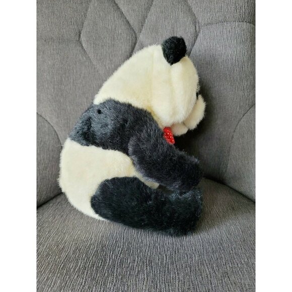 Dakin Vintage Ping Panda White Black Bear Bow Tie Stuffed Plush Toy Animal 1983 - Picture 7 of 11